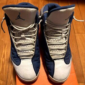 Air Jordan 13 Retro 2010 Flint Blue/Grey Basketball Sneakers Size 9